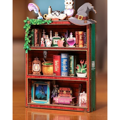 Mini Book Nook Magic Bookshelf