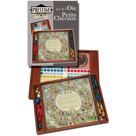 Jeu de Petits Chevaux et Jeu de l'Oie Luxe
