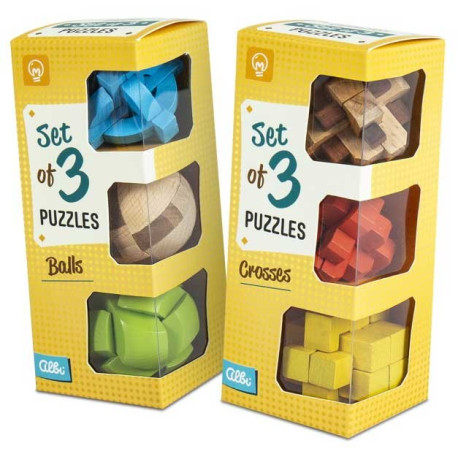 Set de 3 casse-tête couleur